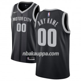 Detroit Pistons Custom 2018-19 Nike City Edition Musta Sininen Pelipaidat Swingman - Miesten